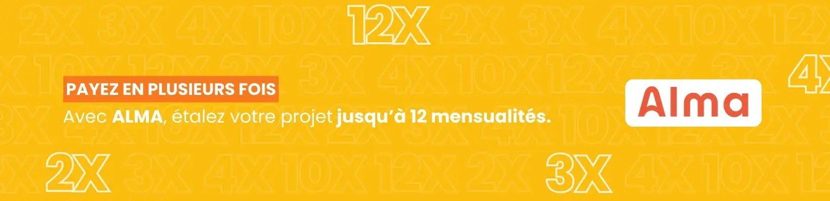 Payez jusqu'à 12 fois avec Alma