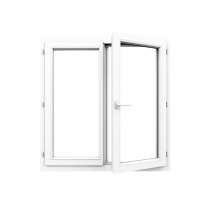 Fenêtre PVC 2 vantaux ouverte sur mesure