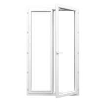 Porte-fenêtre PVC 2 vantaux ouverte sur mesure
