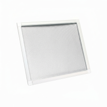 Moustiquaire fixe à cadre blanc sur mesure