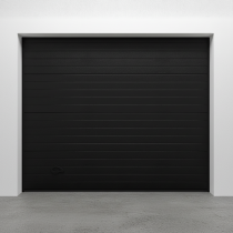 Porte de garage sectionnelle rainurée en acier Blanc 9010
