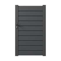 Portillon aluminium avec lames de 10 cm