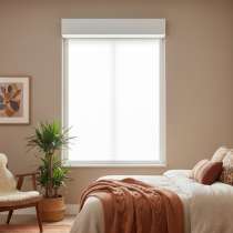 Volet roulant ALU monobloc sur mesure manœuvre manivelle vue depuis l'intérieur