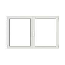 Fenêtre en aluminium 2 vantaux sur mesure fermée