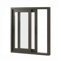 Fenêtre coulissante aluminium entrouverte