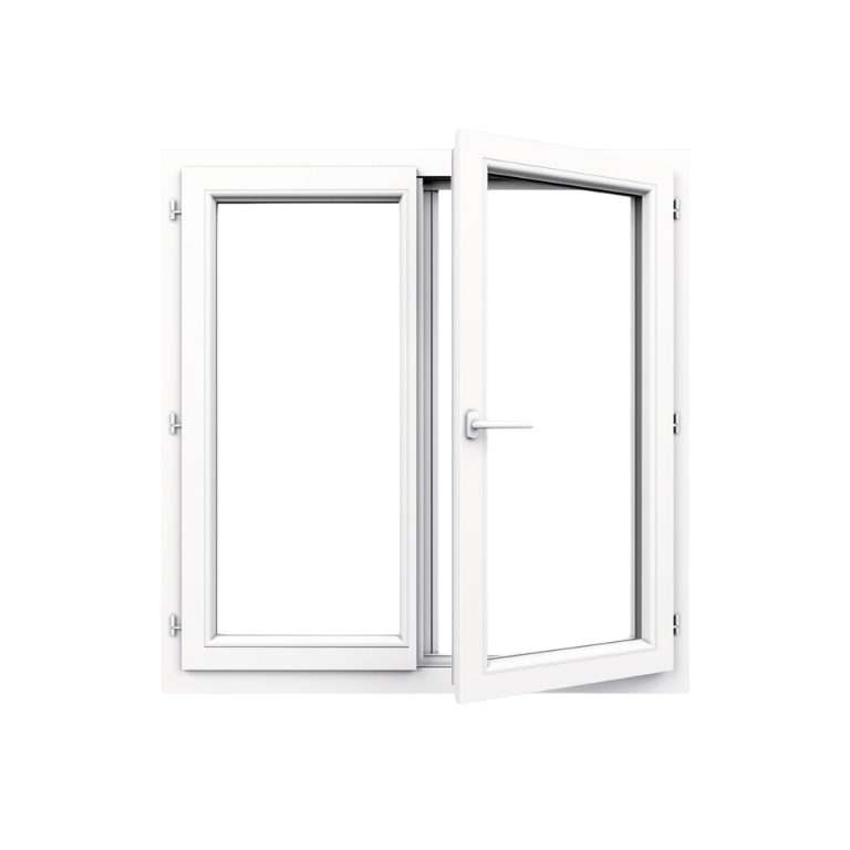 Fenêtre PVC 2 vantaux ouverte sur mesure