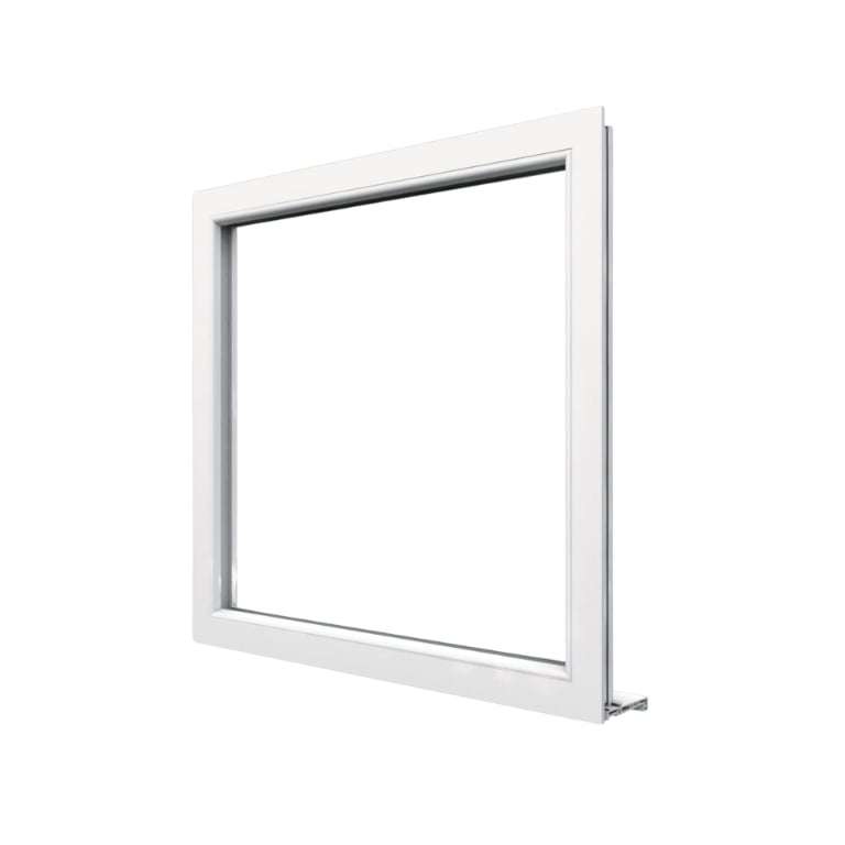 Châssis fixe PVC vue de côté