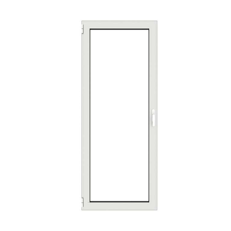 Porte-fenêtre en aluminium 1 vantail sur mesure fermée