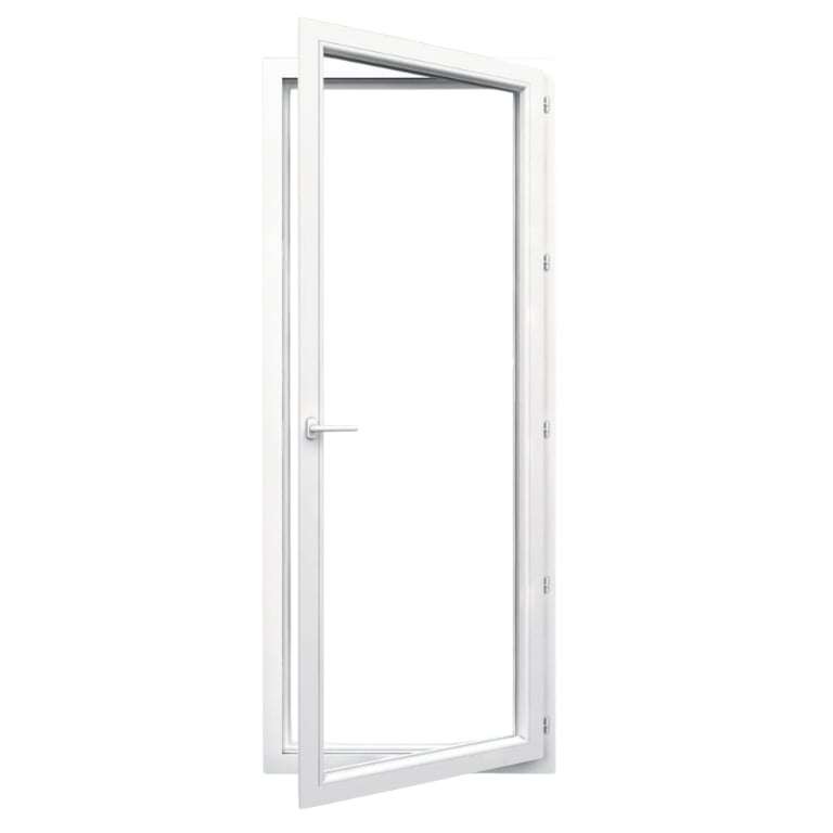 Porte-fenêtre PVC 1 vantail ouverte sur mesure
