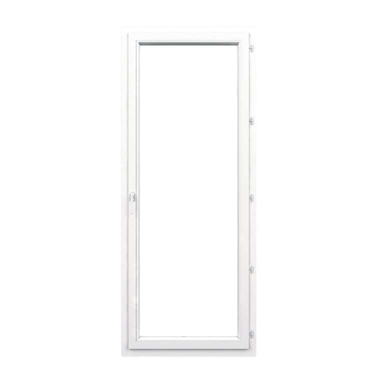 Porte-fenêtre PVC 1 vantail fermée sur mesure