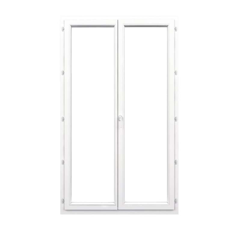 Porte-fenêtre PVC 2 vantaux fermée sur mesure