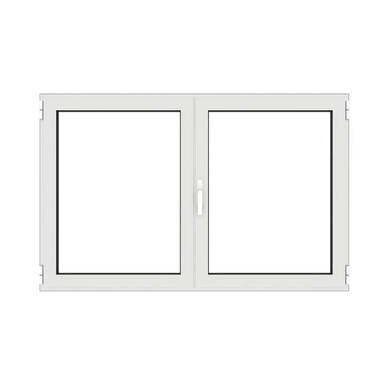Fenêtre en aluminium 2 vantaux sur mesure fermée