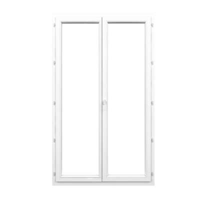 Porte-fenêtre PVC 2 vantaux fermée sur mesure