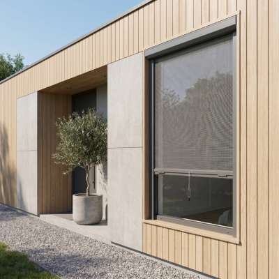 Moustiquaire enroulable pose en tunnel blanc  RAL9016 sur mesure dans une pièce