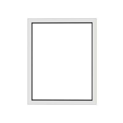 Châssis fixe en aluminium sur mesure Blanc 9016