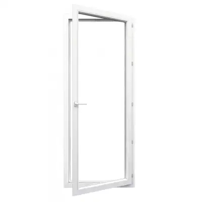 Porte-fenêtre PVC 1 vantail ouverte sur mesure