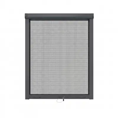 Moustiquaire enroulable cadre gris  RAL7016 sur mesure