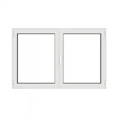 Fenêtre en aluminium 2 vantaux sur mesure fermée