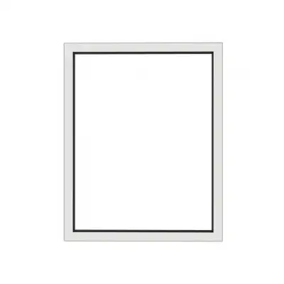 Châssis fixe en aluminium sur mesure Blanc 9016