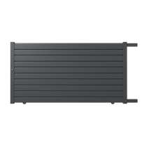 Portail aluminium coulissant avec lames de 10 cm